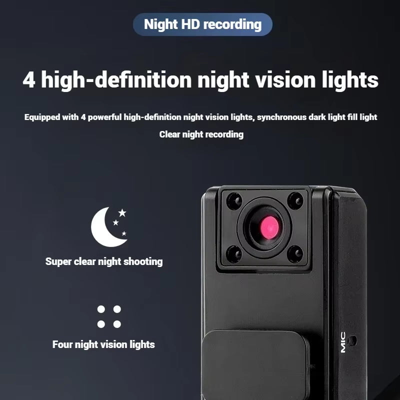 Mini Camera Night Vision HD 1080P Wireless Network Camera Digital Handheld Camera Outdoor Sports Camera Video Camcorder