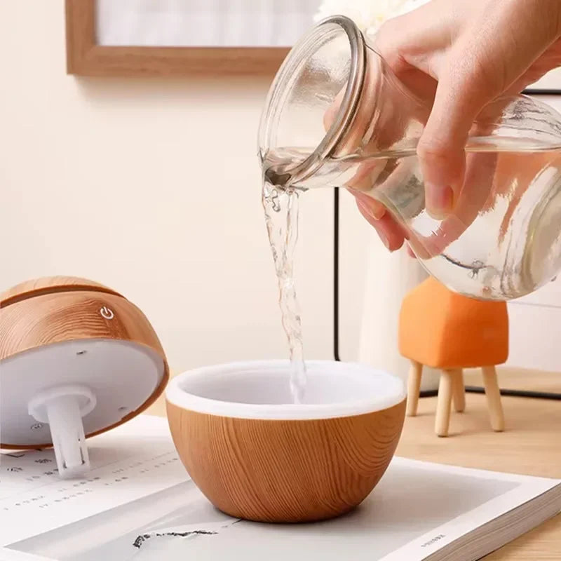 Mini Portable Air Humidifier USB Rechargeable Essential Oil Diffuser Bottle Free Adjustable Quiet for Bedroom Office Car