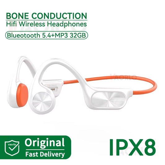 Upgrade X7 Bone Conduction Wireless Headphones Bluetooth 5.4 32GB MP3 Player IPX8 Waterproof Swimming Sports HIFI Music Headsets