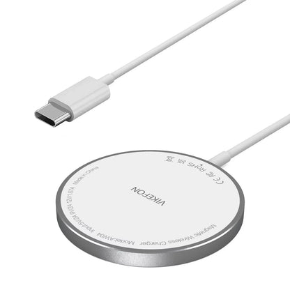 VIKEFON 30W Magnetic Wireless Charger PD Type C USB Fast Charging Station Pad for Iphone 16 15 14 13 12 Pro Max Airpods Earphone