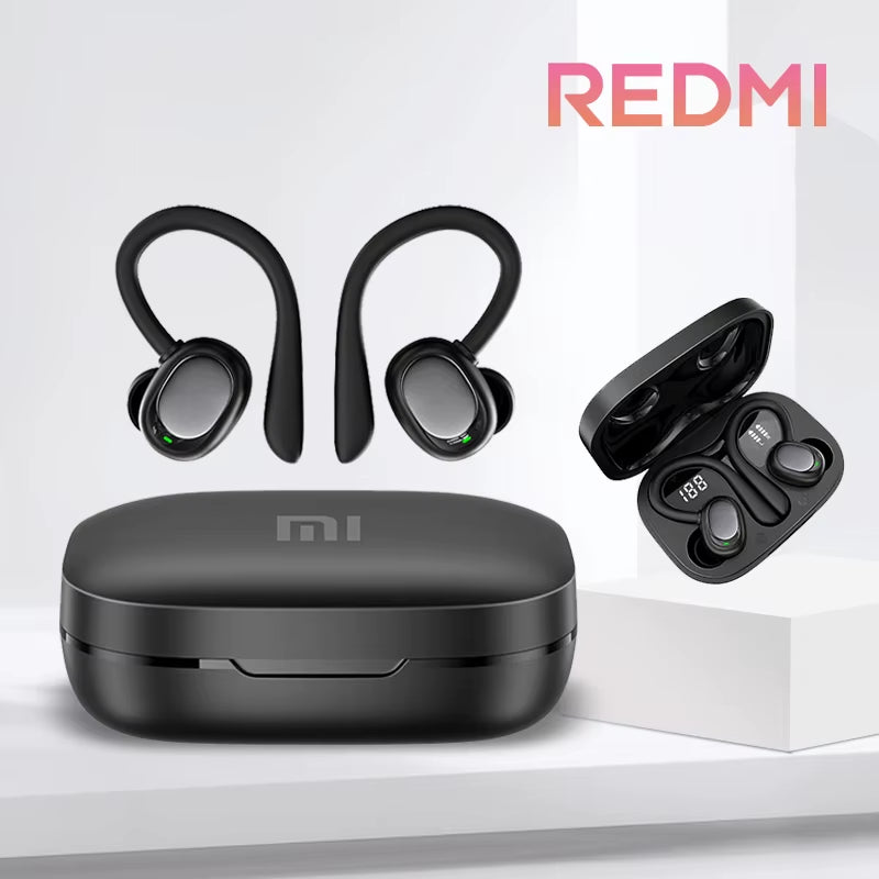 Open-Ear Headphones with Stable Comfort & Hi-Res Sound Pure Bass Bluetooth Earbuds OWS Wireless Headphones for Sports