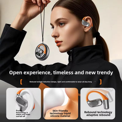 Bluetooth Headset New Ai Translation M113 Rotating Small Coconut Ball Binaural Noise-Canceling 5.4 Wireless Headset Bone Hanging
