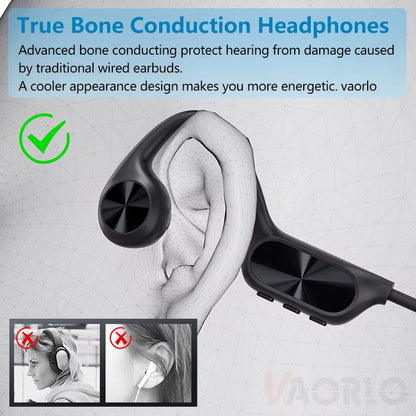 Upgrade X7 Bone Conduction Wireless Headphones Bluetooth 5.4 32GB MP3 Player IPX8 Waterproof Swimming Sports HIFI Music Headsets