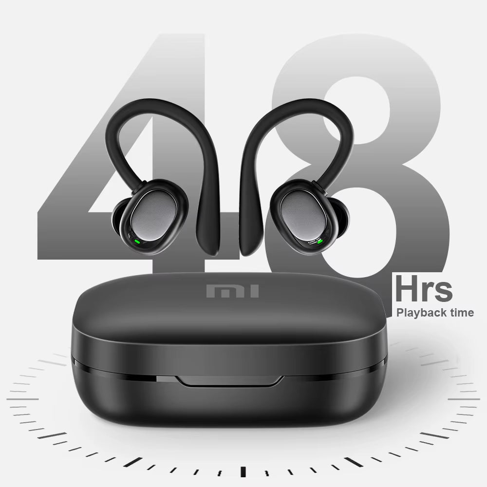 Open-Ear Headphones with Stable Comfort & Hi-Res Sound Pure Bass Bluetooth Earbuds OWS Wireless Headphones for Sports