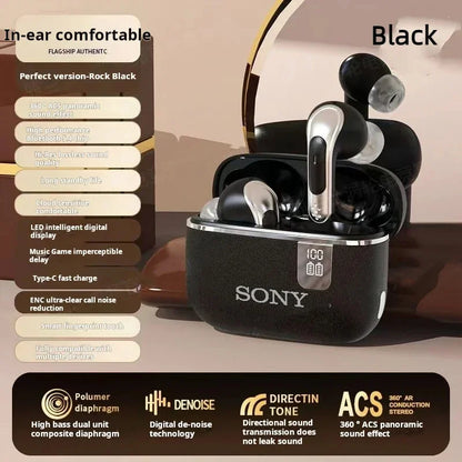 Original SOY NE Bluetooth Earphones TWS HIFI Mic Headset Wireless Earbuds Sports Headphones LED Display Gaming Accessories