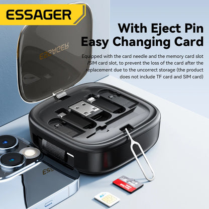PD 60W Multifunctional USB Type C Data Cable Set Fast Charging for Iphone16 15 Xiaomi Charger Storage Box Pin Travel Box