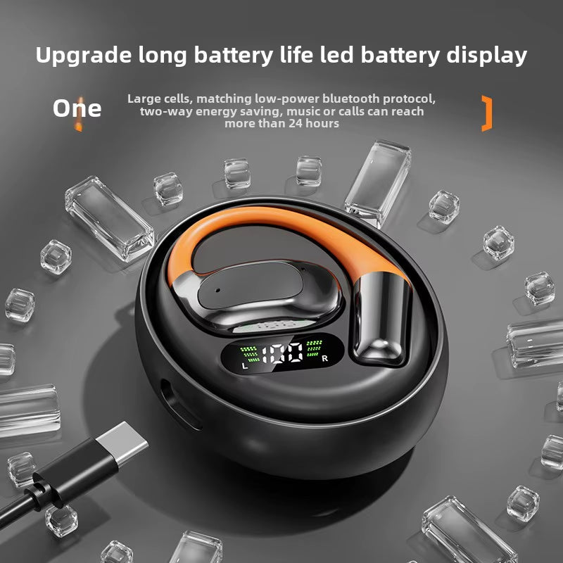 Bluetooth Headset New Ai Translation M113 Rotating Small Coconut Ball Binaural Noise-Canceling 5.4 Wireless Headset Bone Hanging